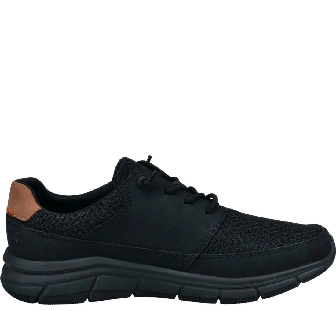 Bugatti mens black soa leisure trainers | Vilbury London