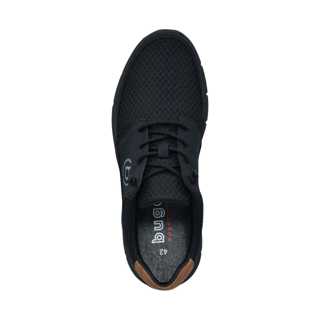 Bugatti mens black soa leisure trainers | Vilbury London