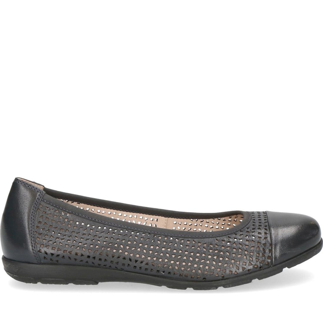 Caprice womens ocean softnap casual closed ballerinas | Vilbury London