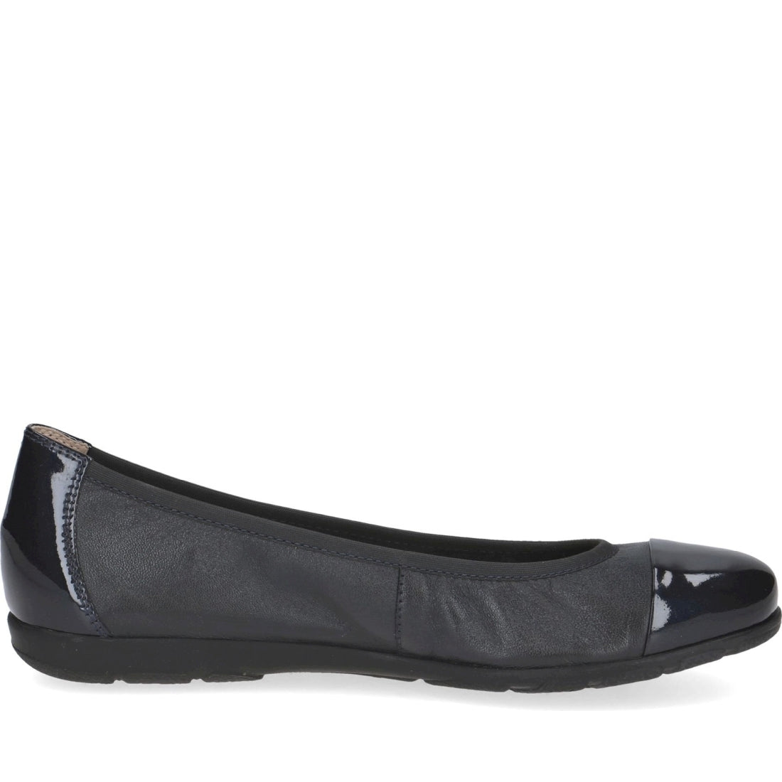 Caprice womens ocean comb casual closed ballerinas | Vilbury London