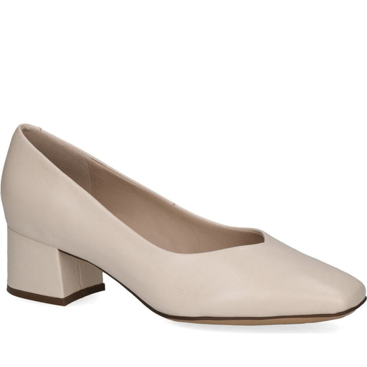 Caprice womens cream perlato elegant closed formal | Vilbury London