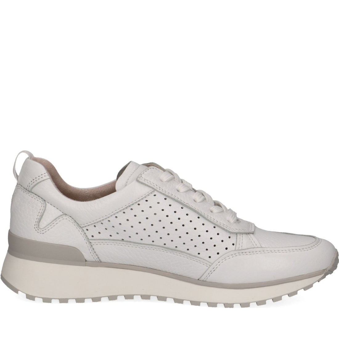 Caprice womens white deer leisure trainers | Vilbury London