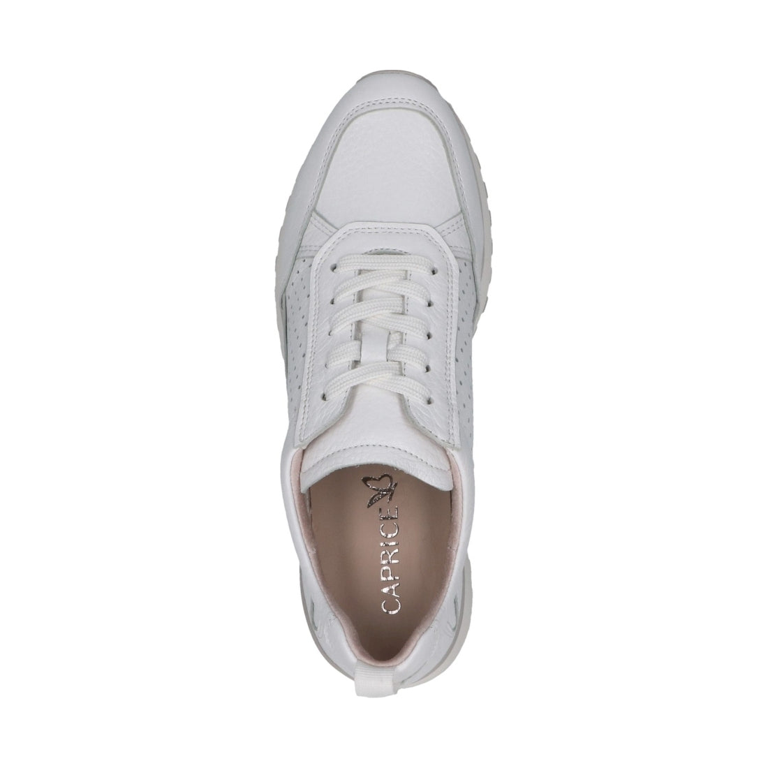 Caprice womens white deer leisure trainers | Vilbury London