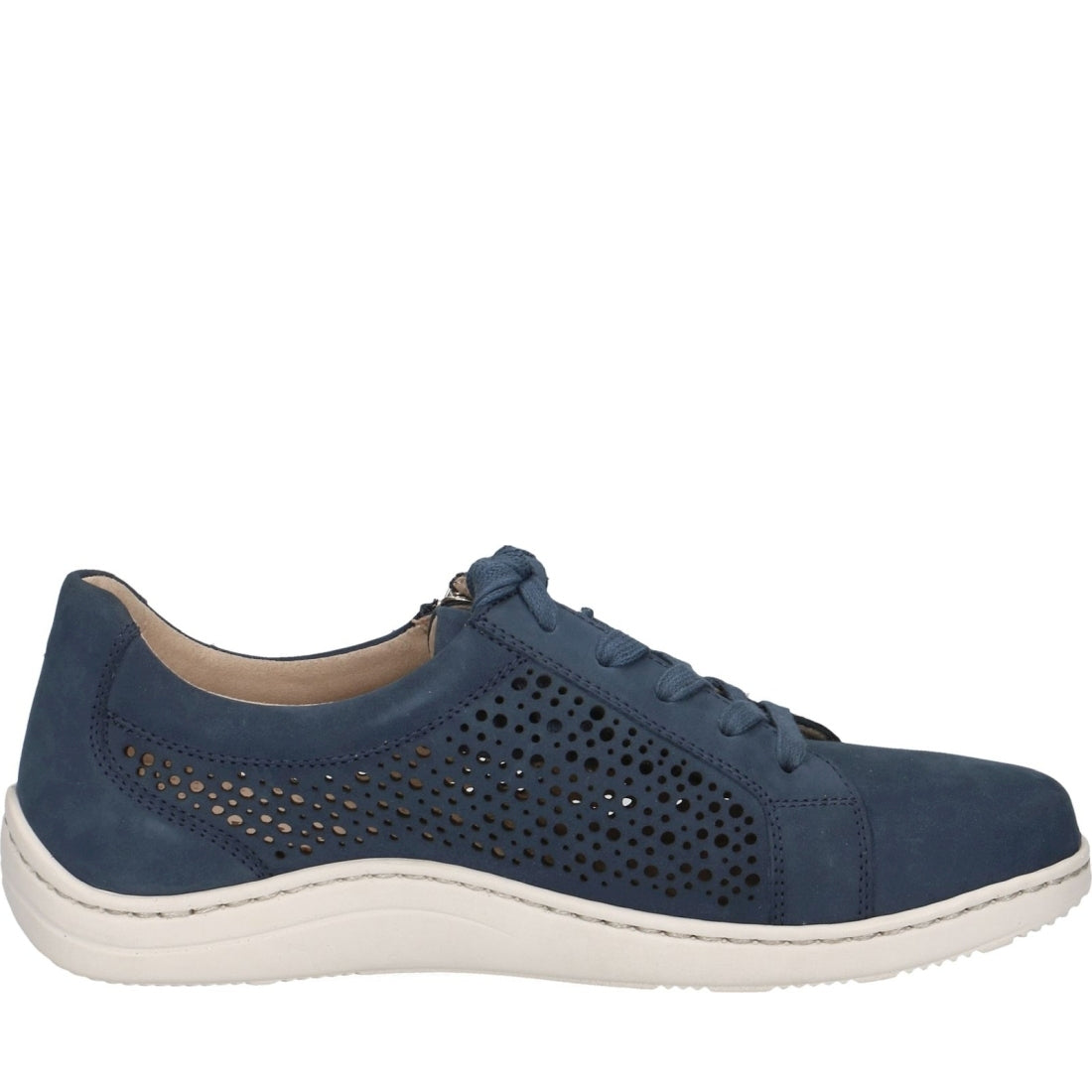 Caprice womens ocean nubuc leisure trainers | Vilbury London