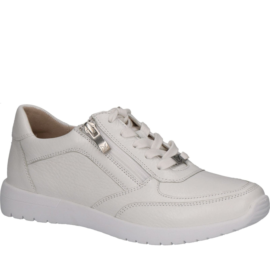 Caprice womens white deer leisure trainers | Vilbury London