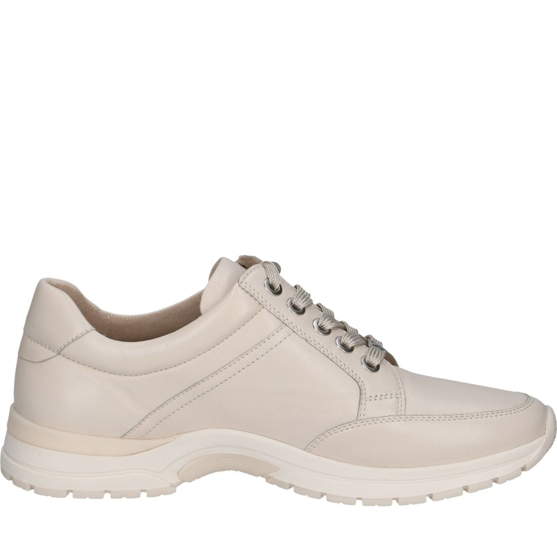 Caprice womens offwhite soft leisure trainers | Vilbury London