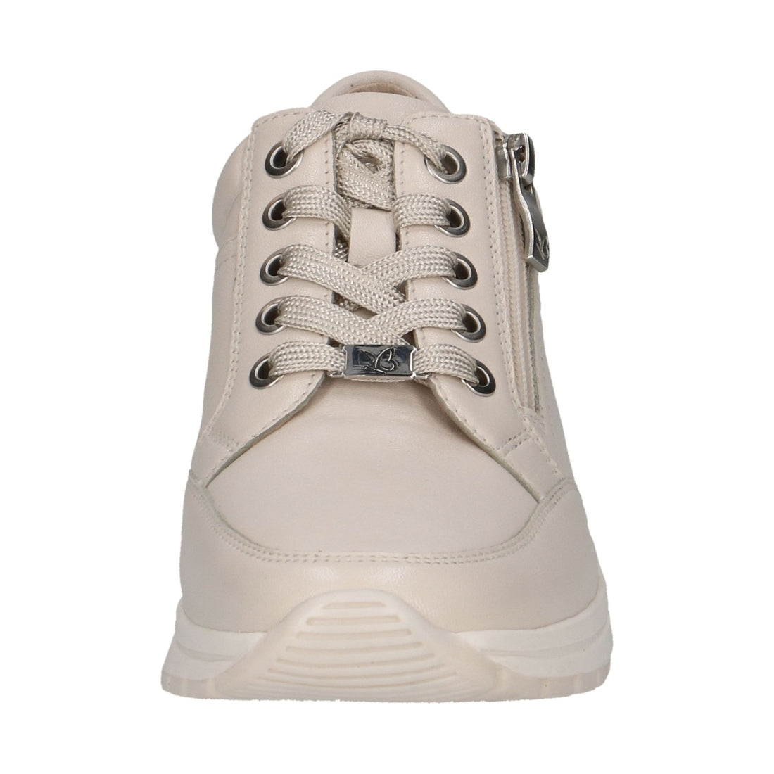 Caprice womens offwhite soft leisure trainers | Vilbury London