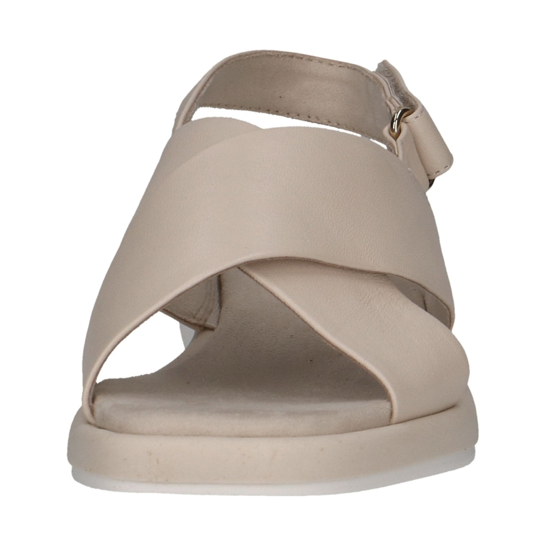 Caprice womens cream perlato casual open sandals | Vilbury London