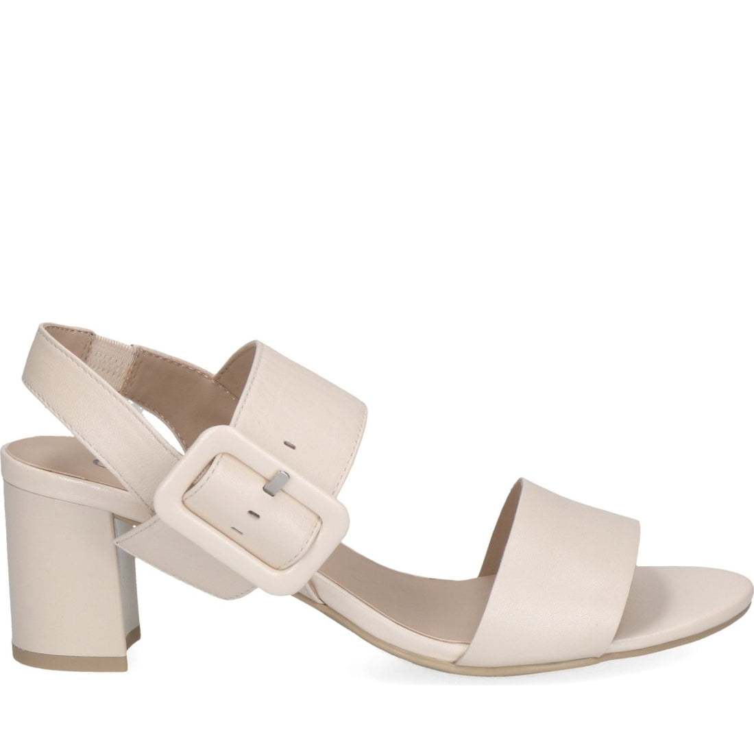 Caprice womens cream perlato casual open sandals | Vilbury London