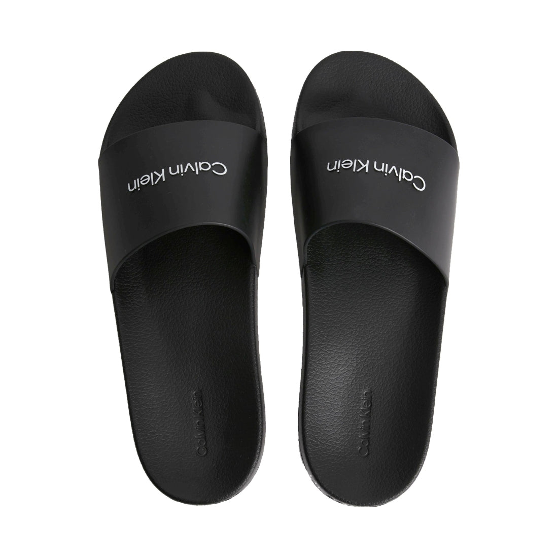 Calvin Klein mens black pool slide rubber | Vilbury London