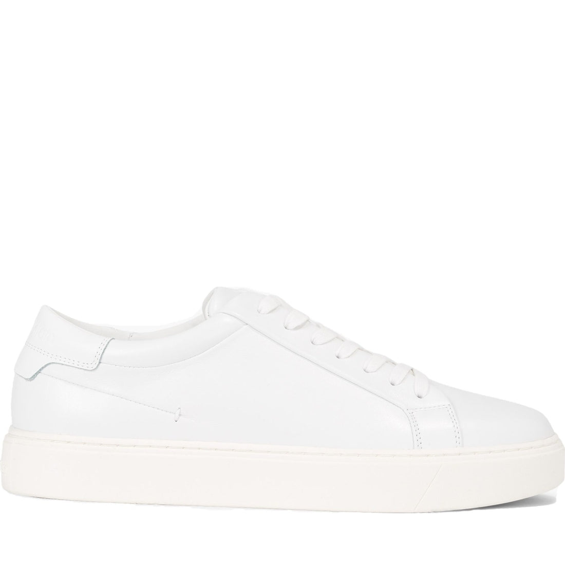 Calvin Klein mens triple white low top lace up leisure | Vilbury London