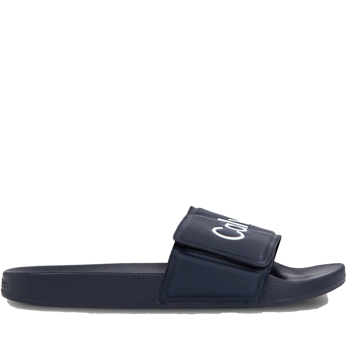 Calvin Klein mens navy casual open pool slide | Vilbury London