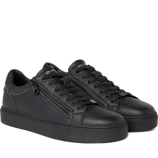 Calvin Klein mens triple black low top lace up leisure | Vilbury London