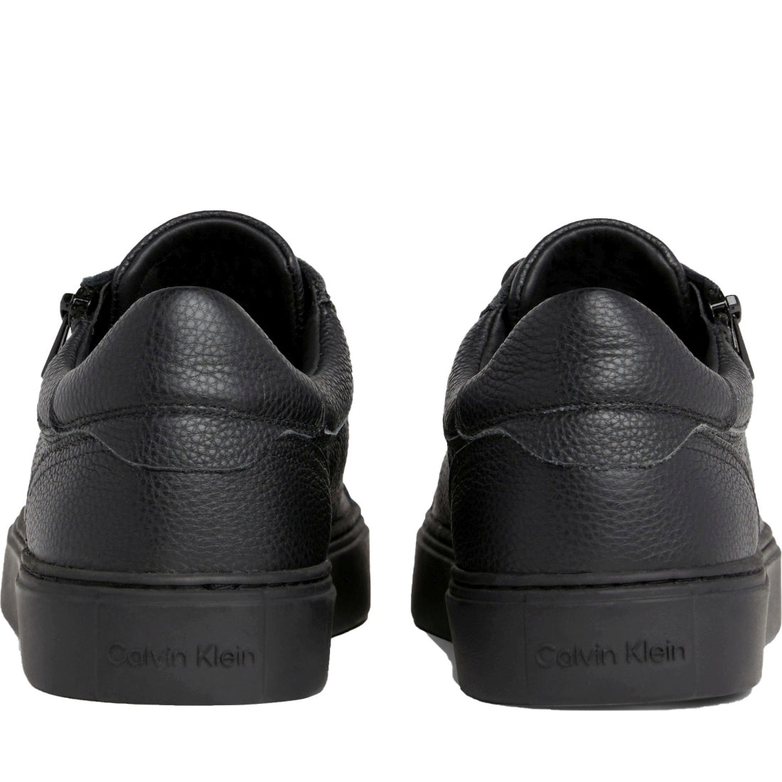 Calvin Klein mens triple black low top lace up leisure | Vilbury London