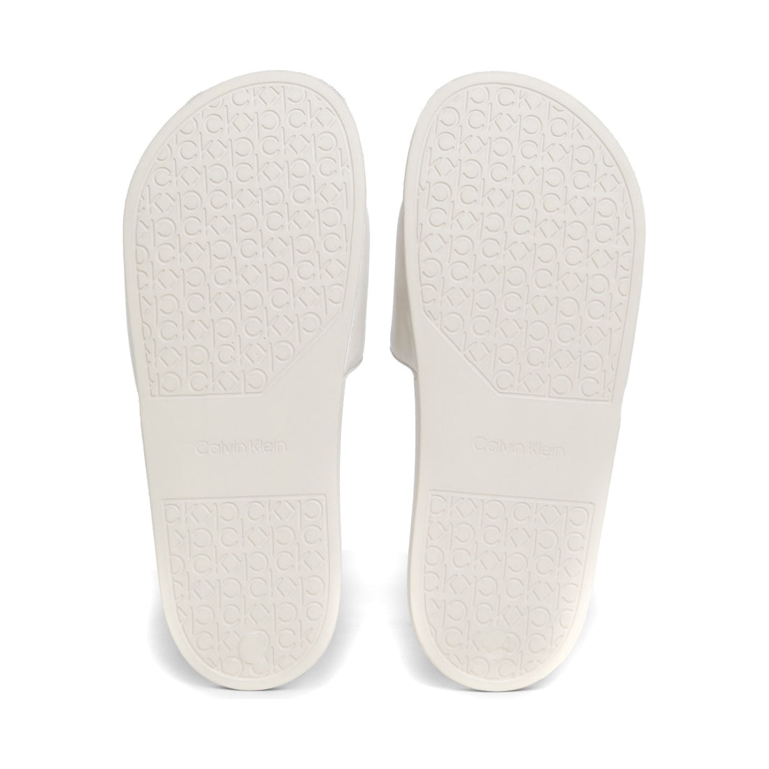 Calvin Klein womens stony beige pool slide relock | Vilbury London