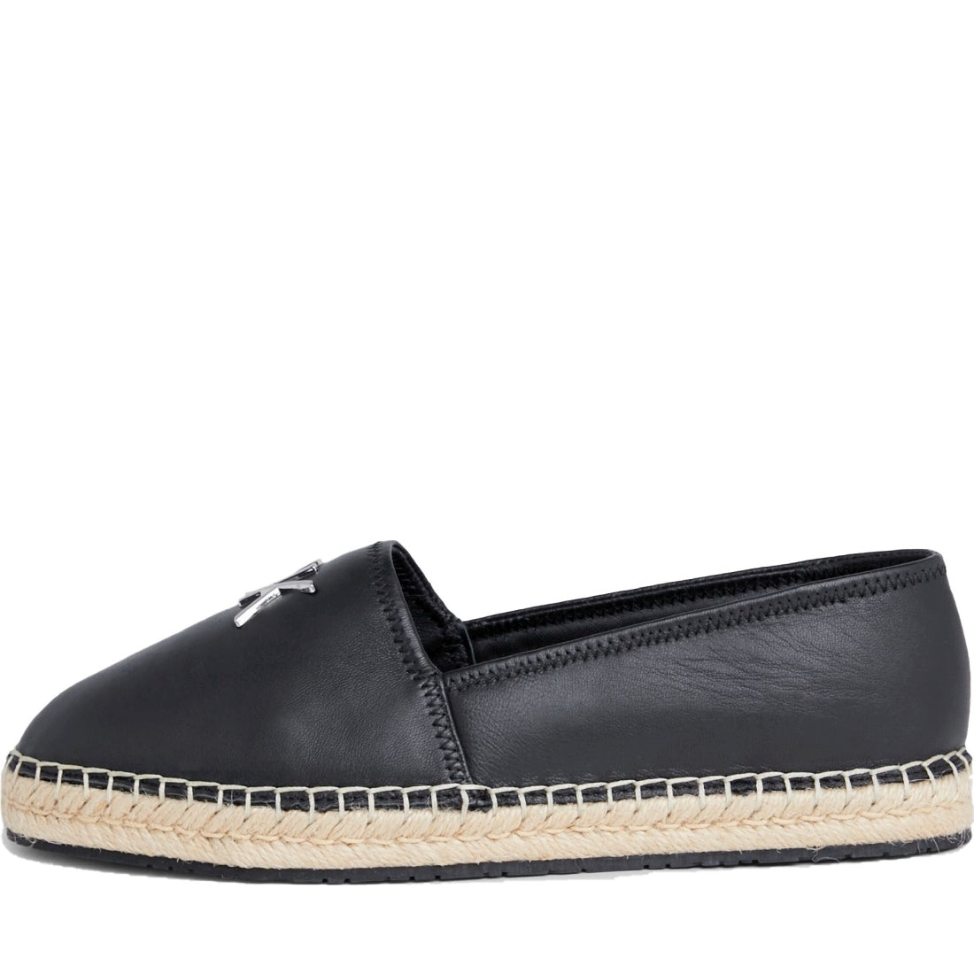 Calvin Klein womens black espadrille re-lock | Vilbury London