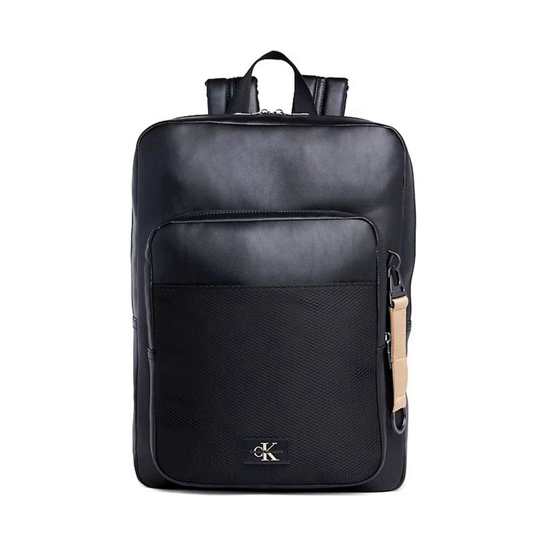 tagged slim square backpack