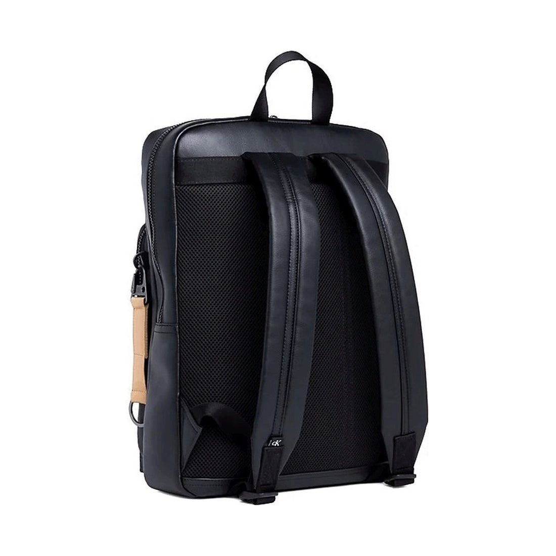 tagged slim square backpack