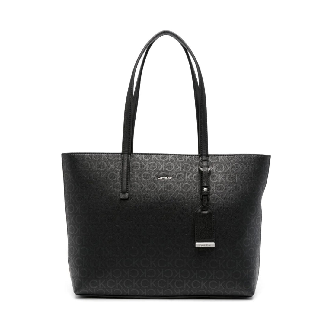 must shopper tote bag black mono