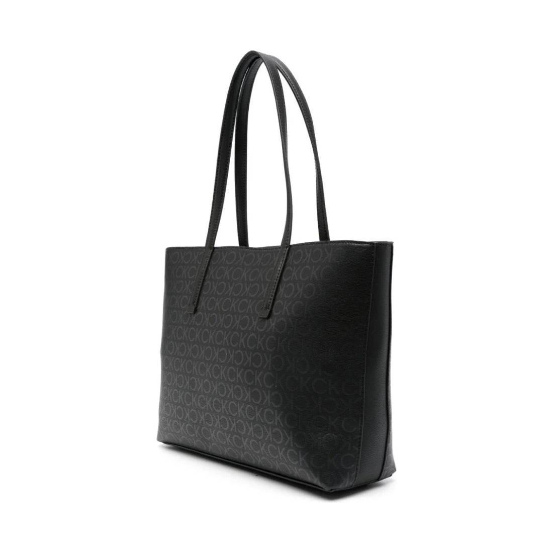 must shopper tote bag black mono