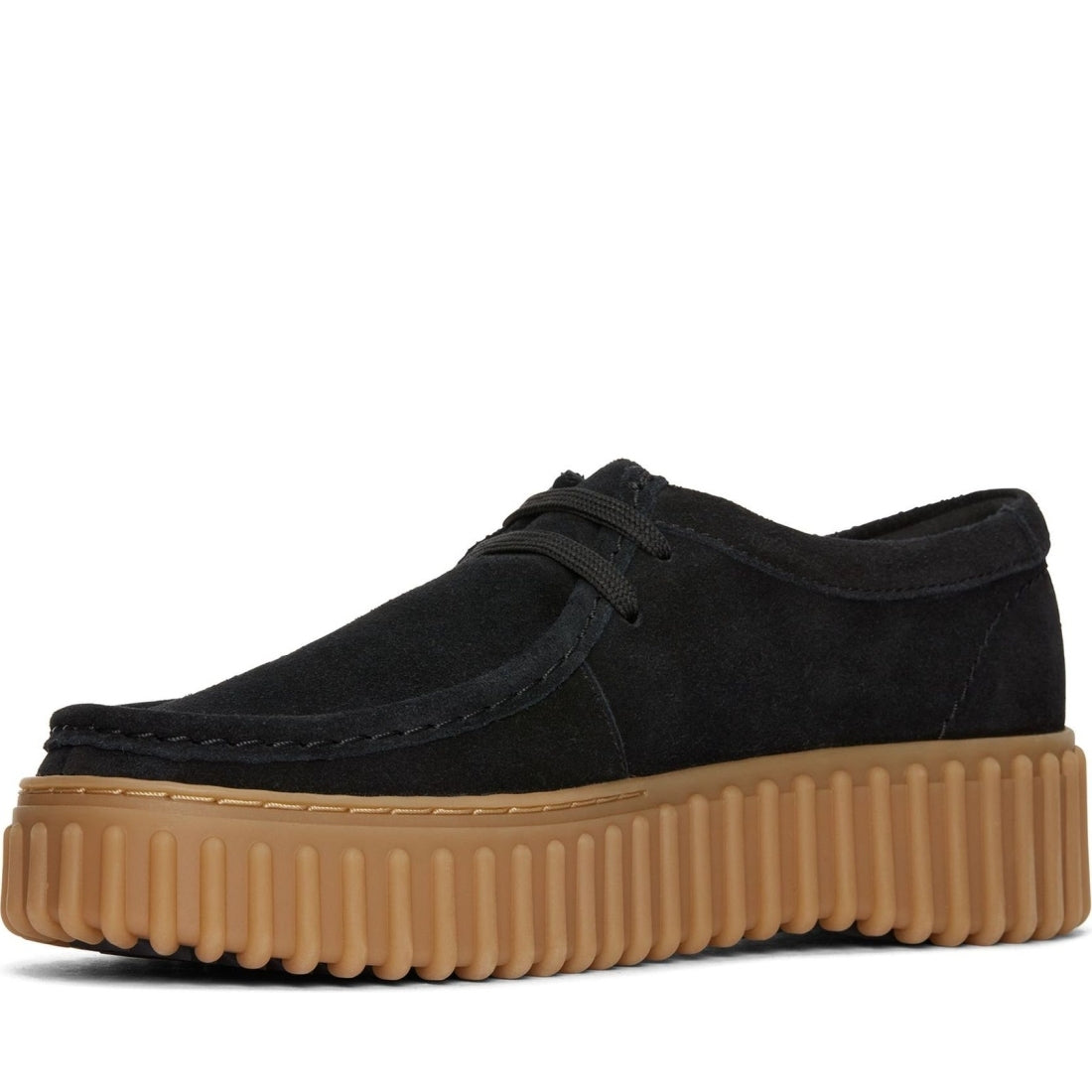 Clarks womens 1219 black sde torhill bee leisure trainers | Vilbury London