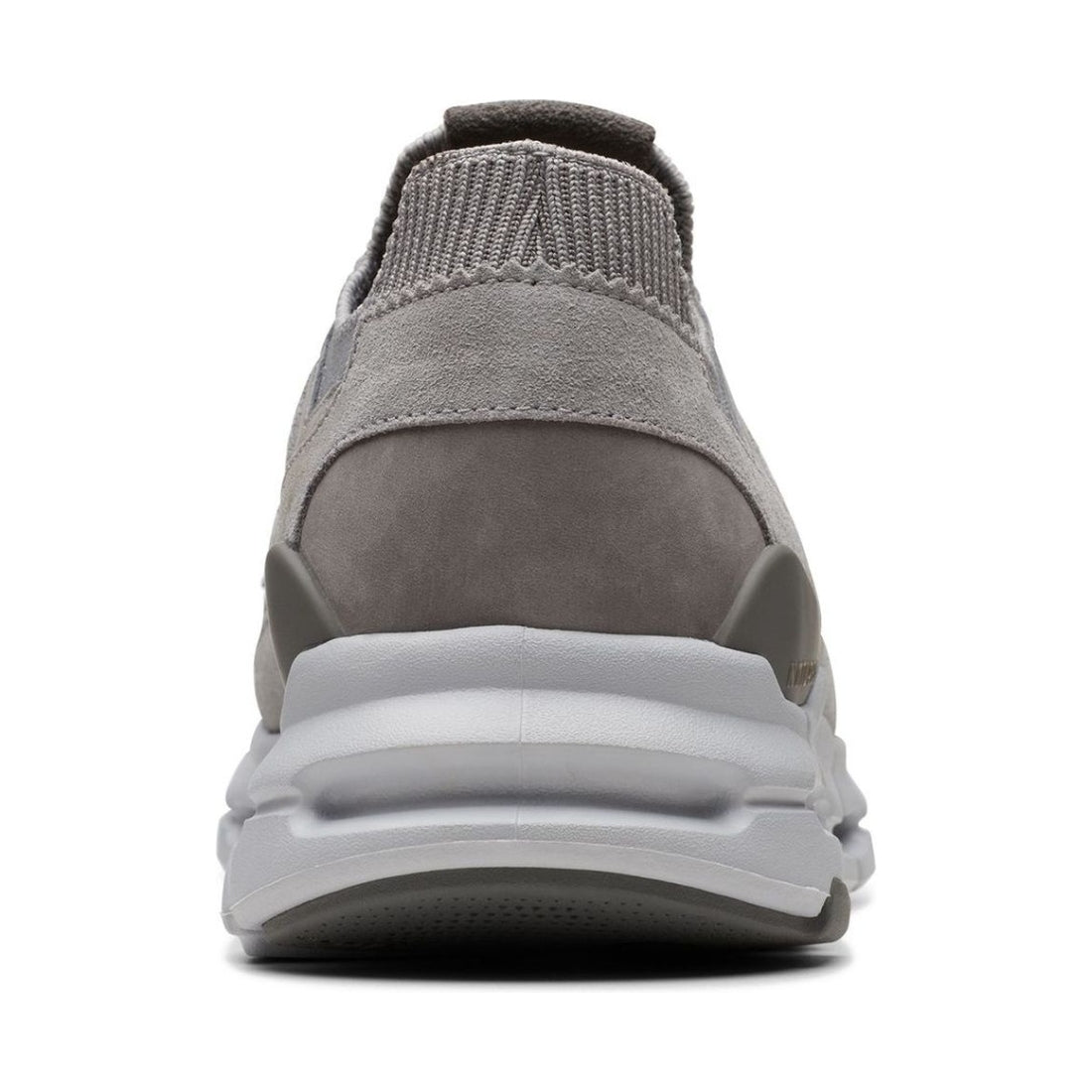 Clarks mens 1232 grey suede nxe lo leisure trainers | Vilbury London