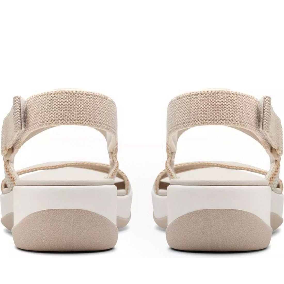 Clarks womens 1213 beige combi arla stroll sandals | Vilbury London