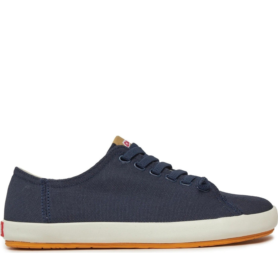 Camper mens navy vulcanized-​strobel leisure trainers | Vilbury London