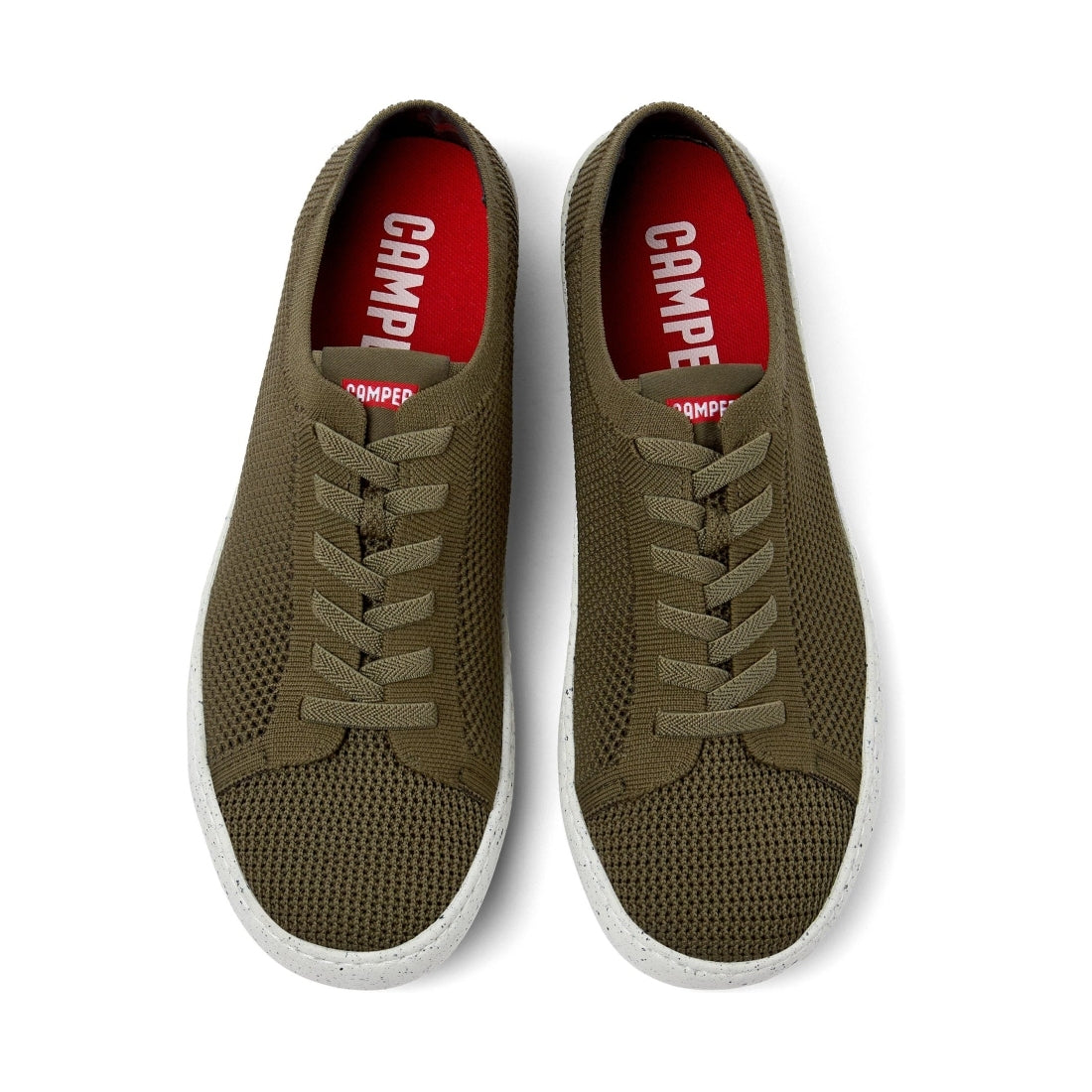 Camper mens medium green strobel leisure trainers | Vilbury London