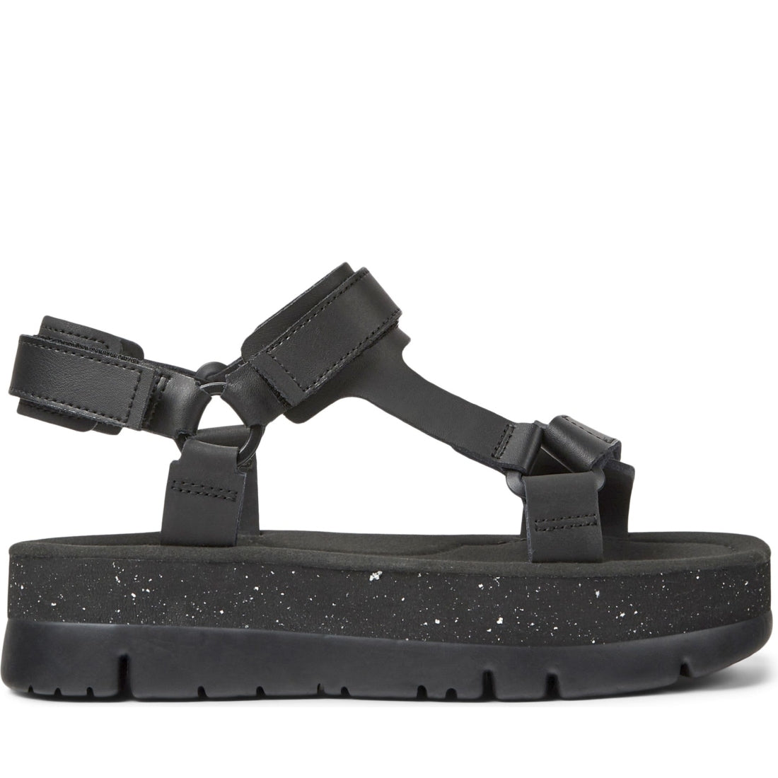 Camper womens black lasted sandals | Vilbury London