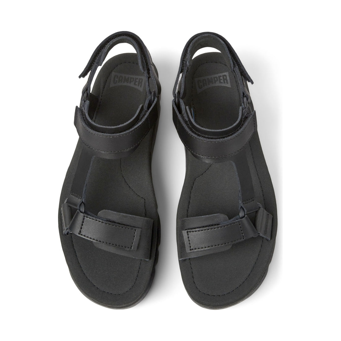 Camper womens black lasted sandals | Vilbury London