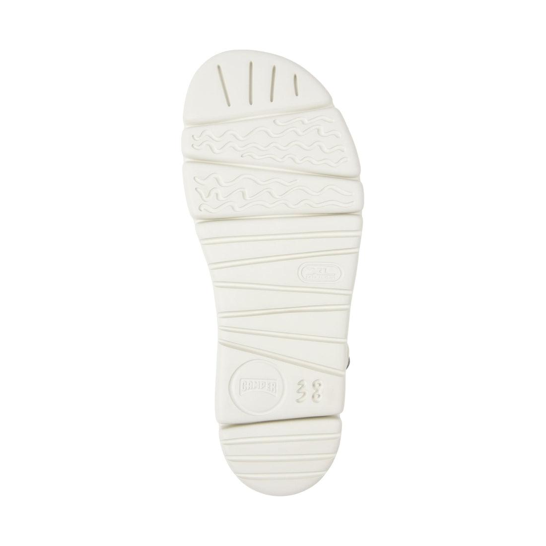 Camper womens white natural lasted sandals | Vilbury London