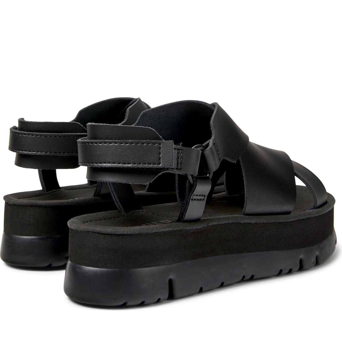 Camper womens black lasted sandals | Vilbury London