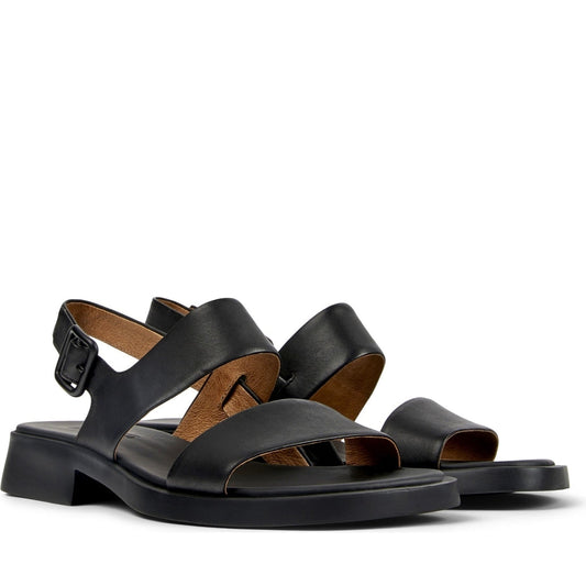 Camper womens black lasted sandals | Vilbury London