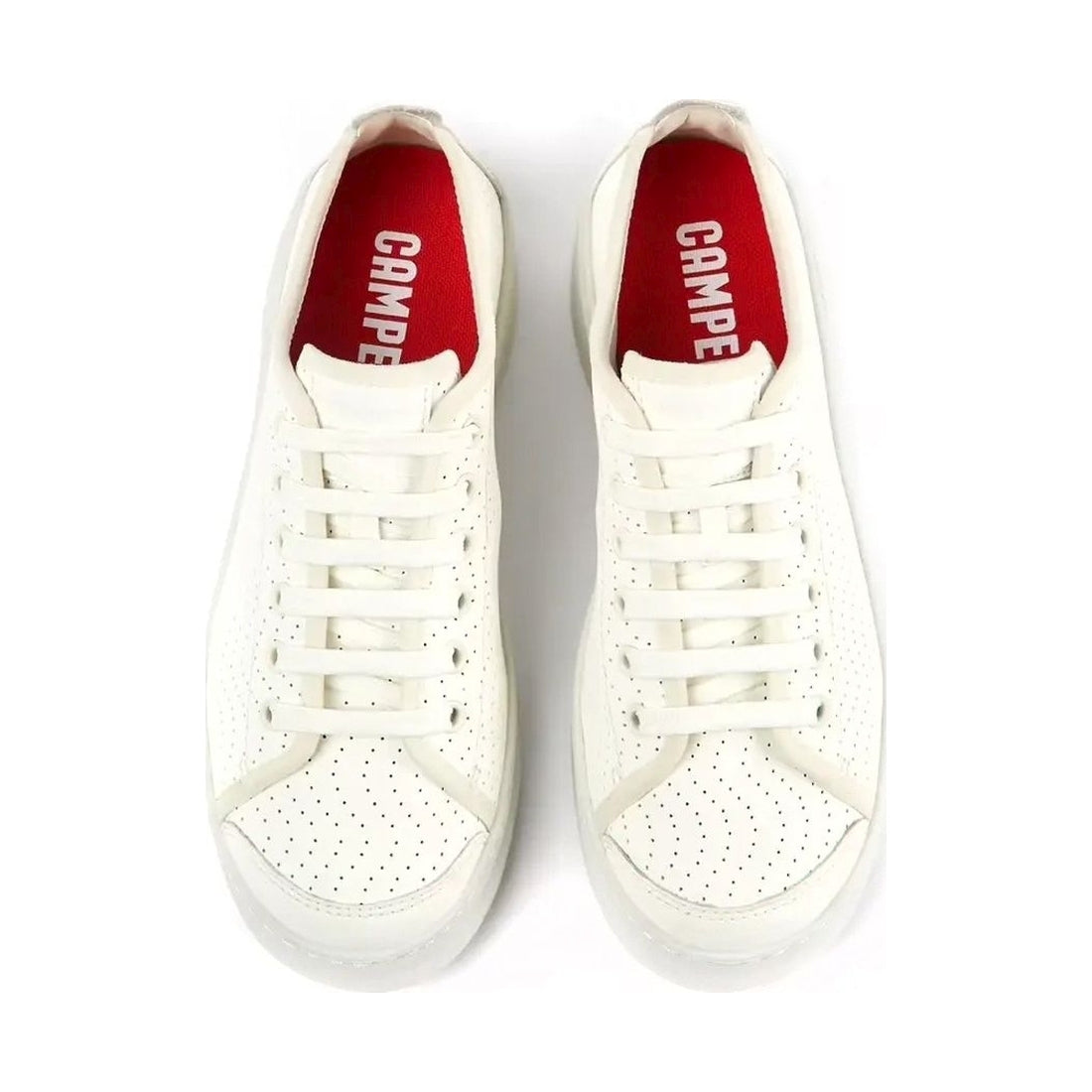 Camper womens white natural strobel leisure trainers | Vilbury London