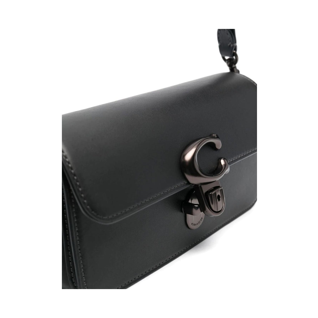 leather studio baguette bag