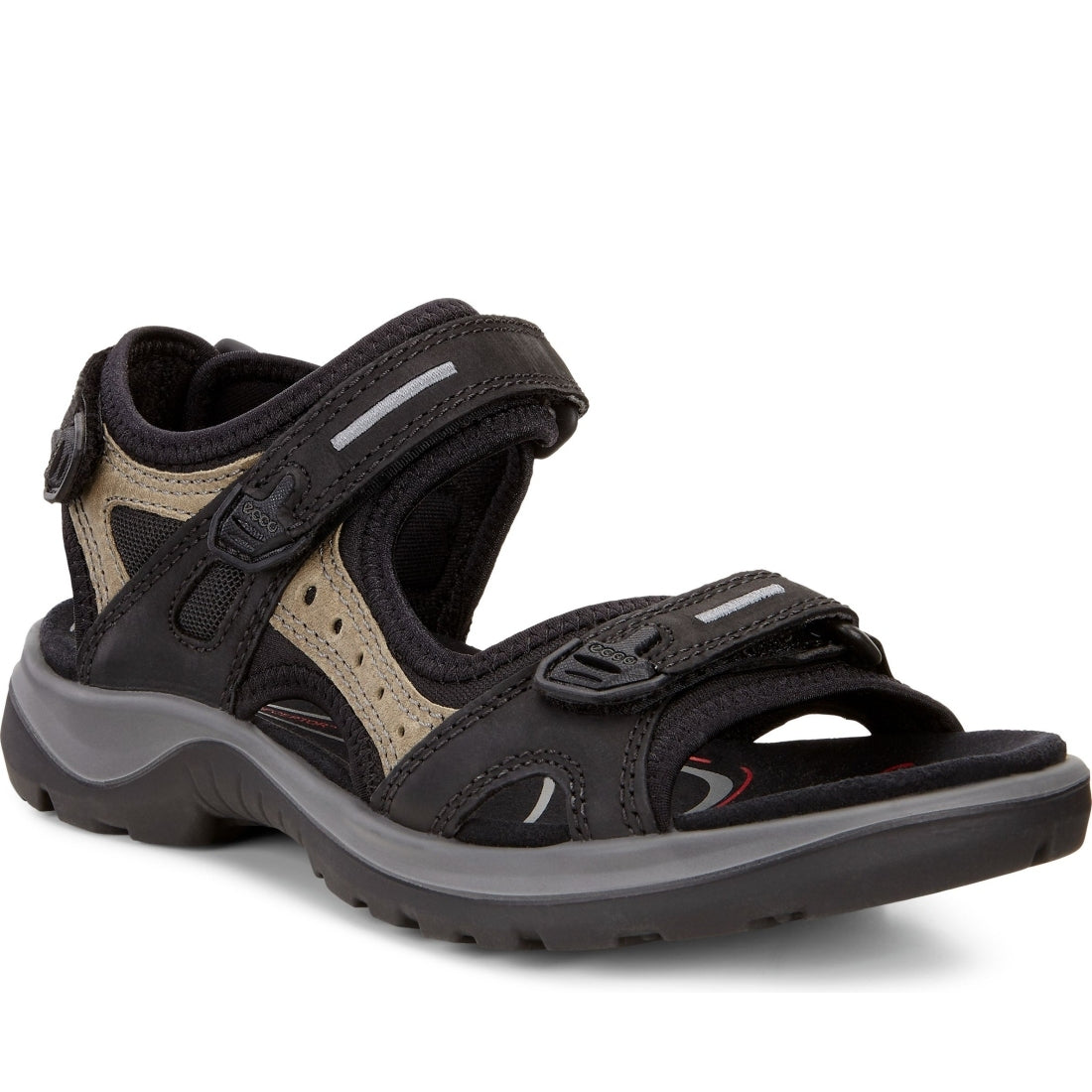 ECCO womens black offroad sandals | Vilbury London