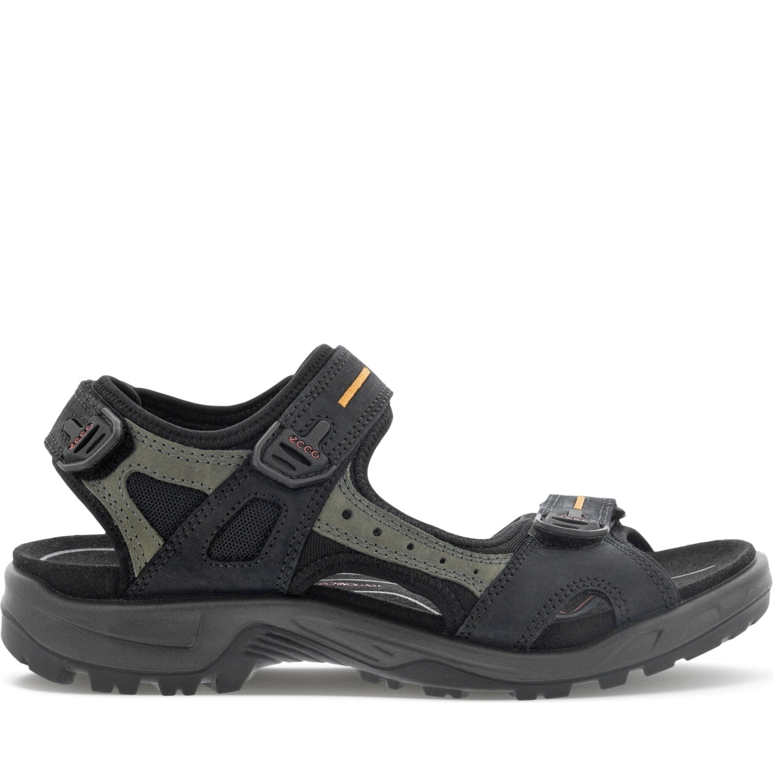 ECCO mens black offroad sandals | Vilbury London