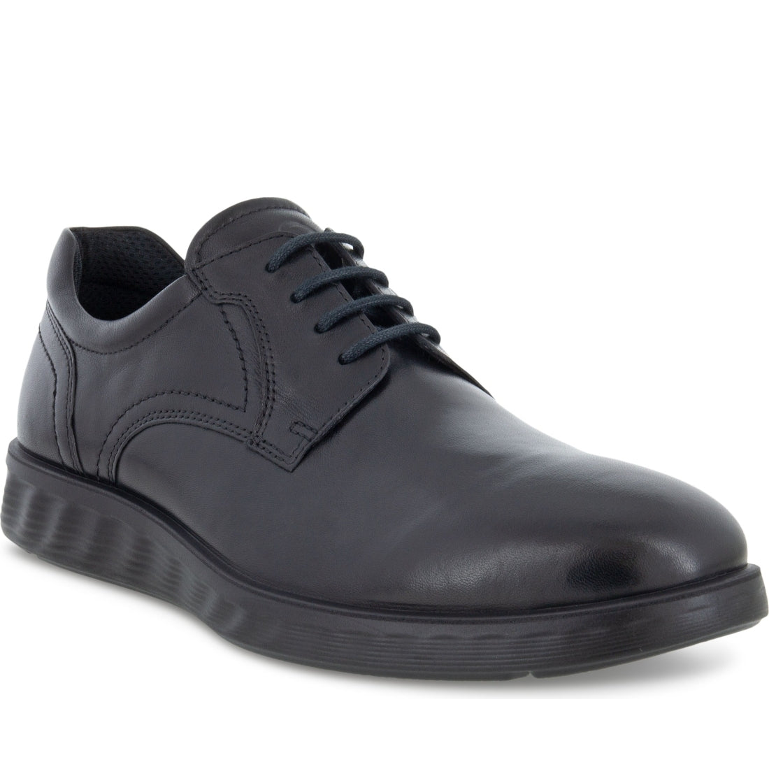 ECCO mens black lite hybrid leisure trainers | Vilbury London