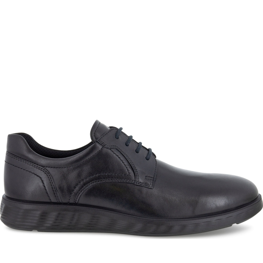 ECCO mens black lite hybrid leisure trainers | Vilbury London