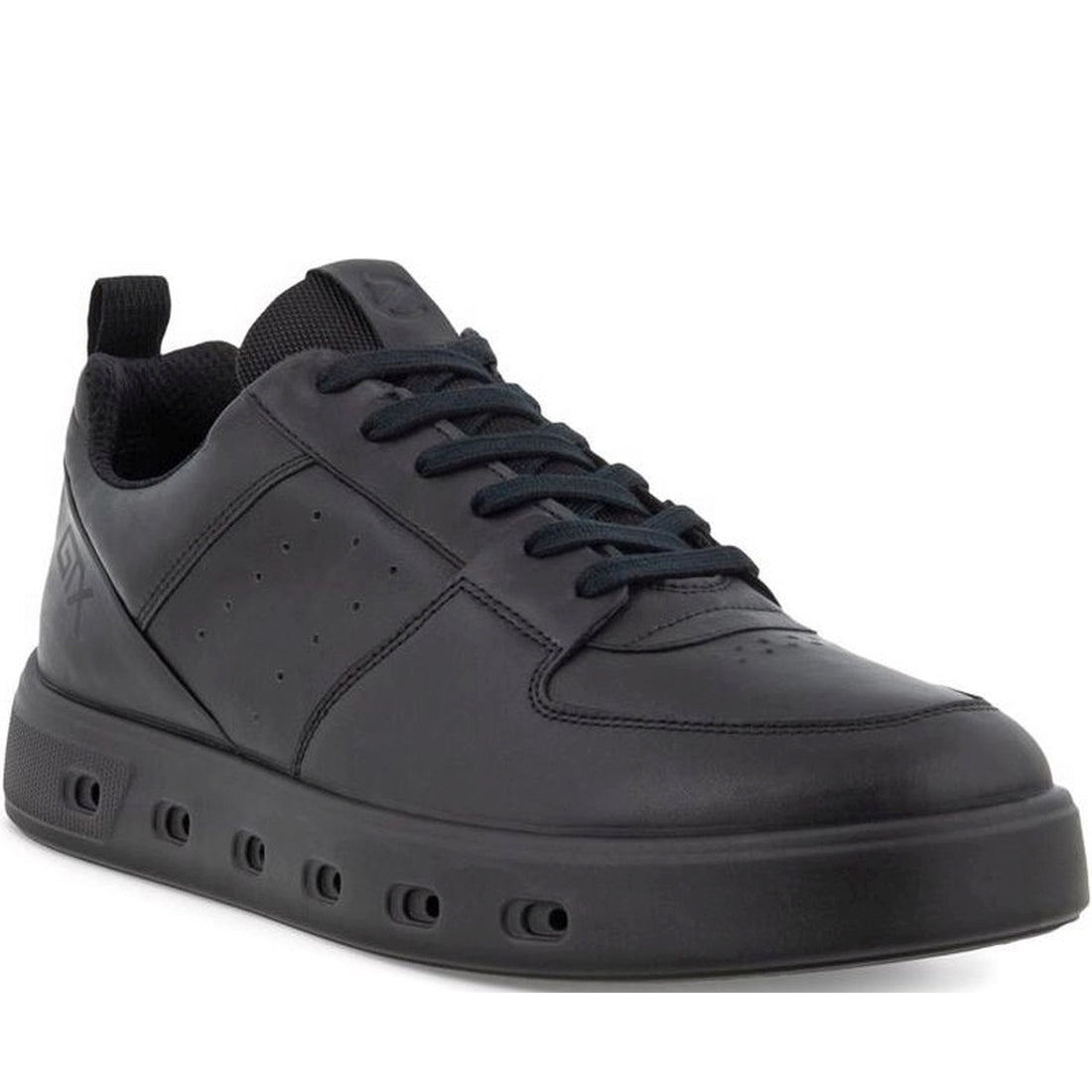 ECCO mens black street 720 leisure trainers | Vilbury London