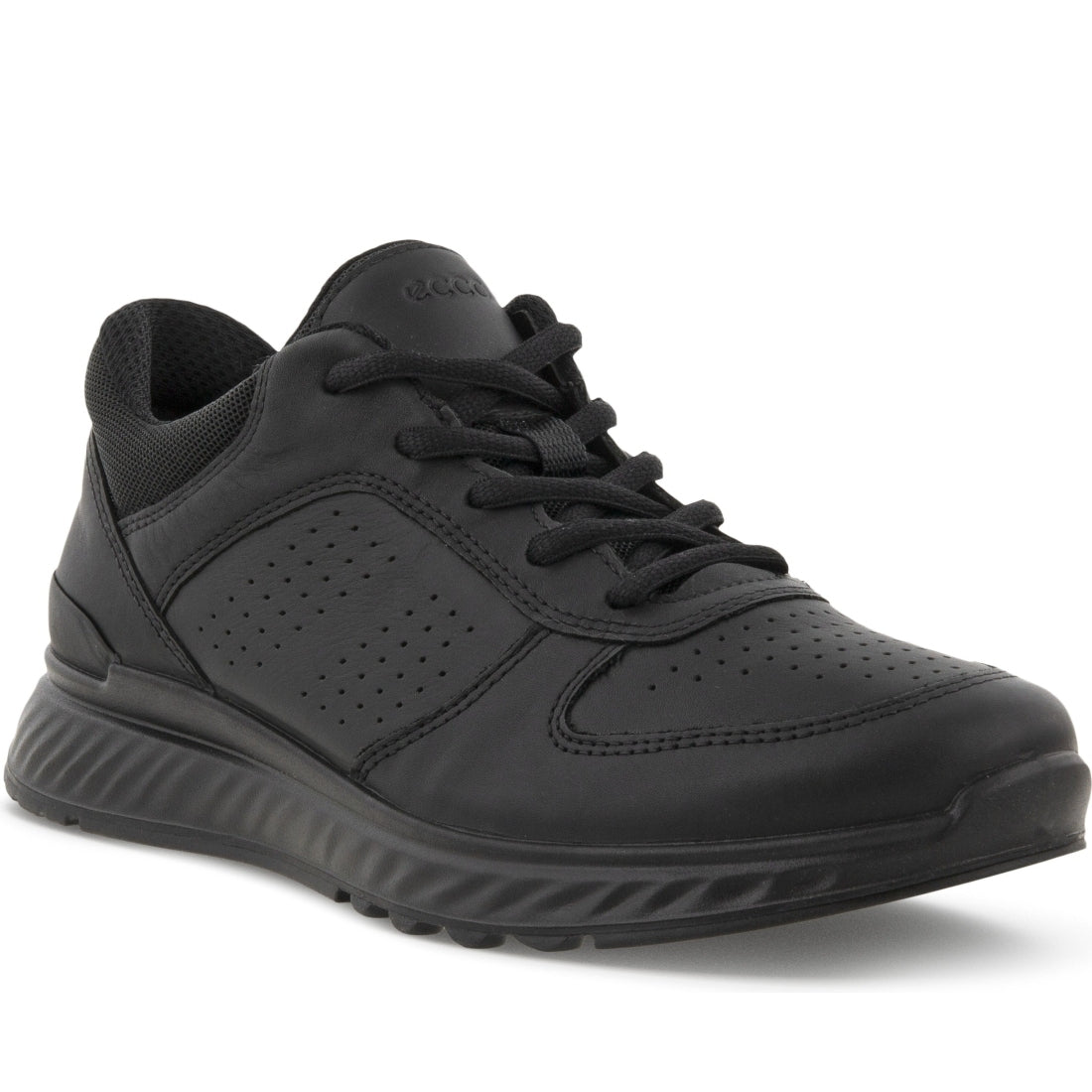 ECCO womens black exostride leisure trainers | Vilbury London