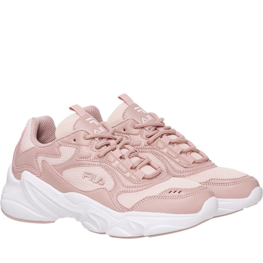 FILA womens pale mauve collene leisure trainers | Vilbury London