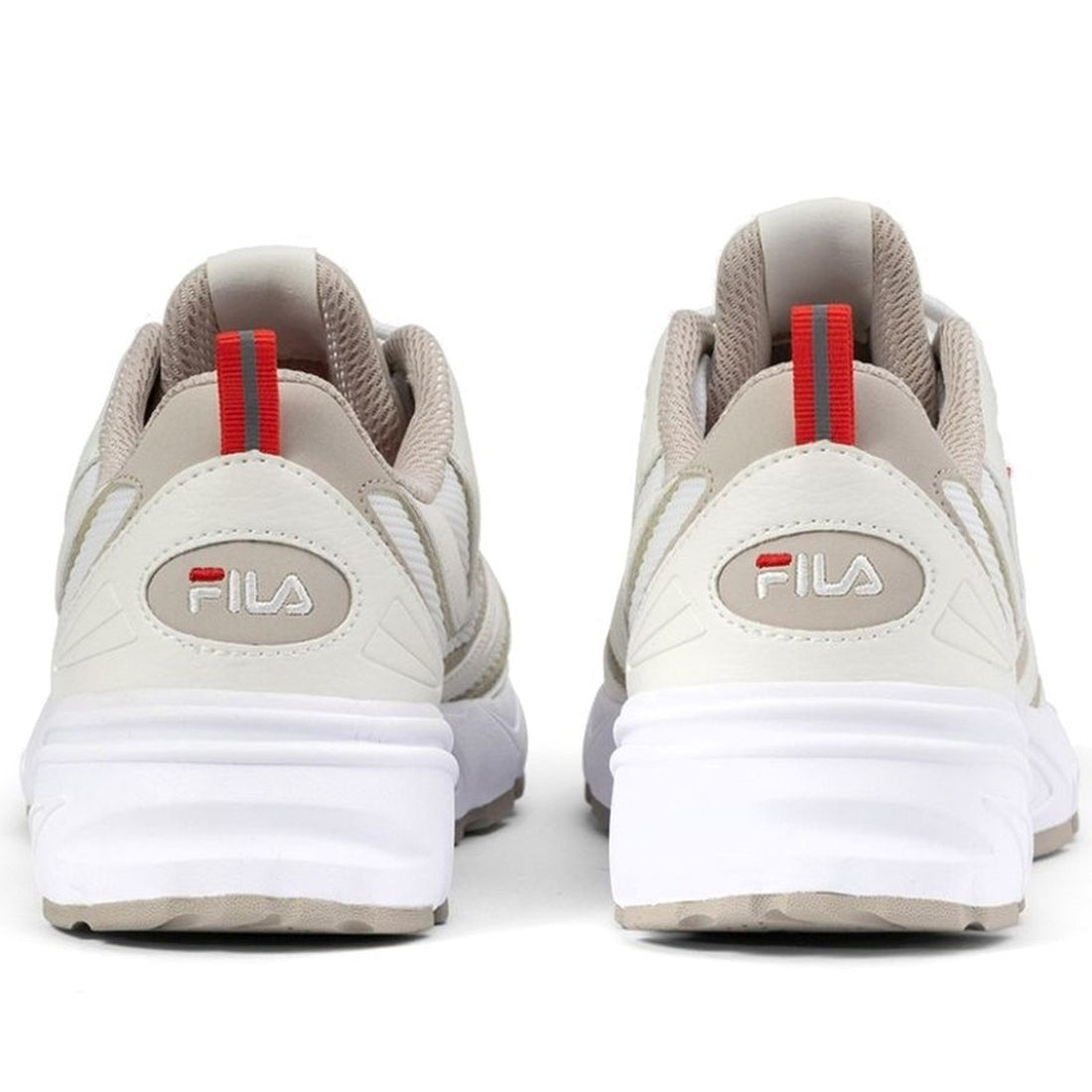 FILA womens white chateau gray actix leisure trainers | Vilbury London