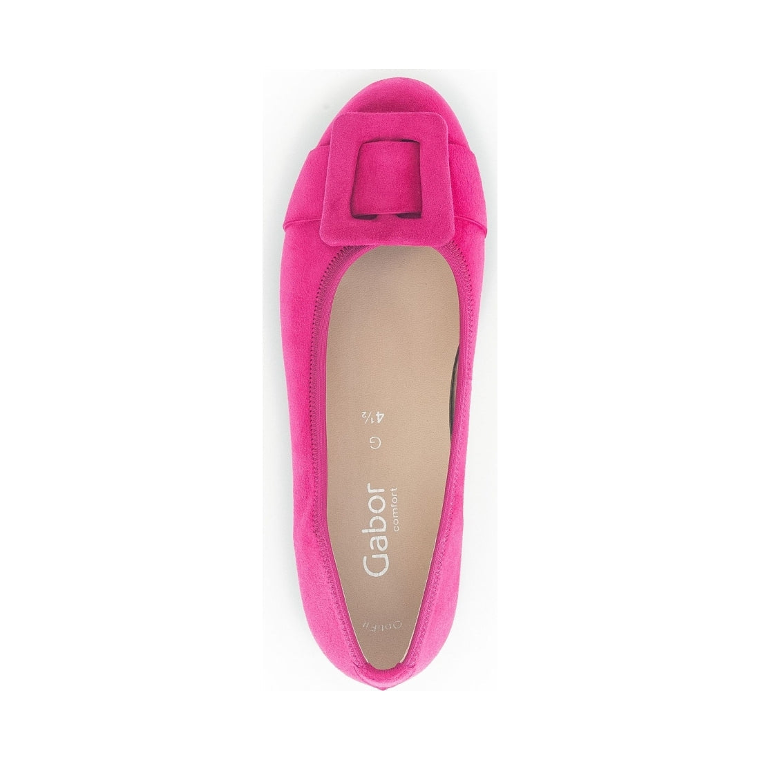 Gabor womens pink casual closed ballerinas | Vilbury London