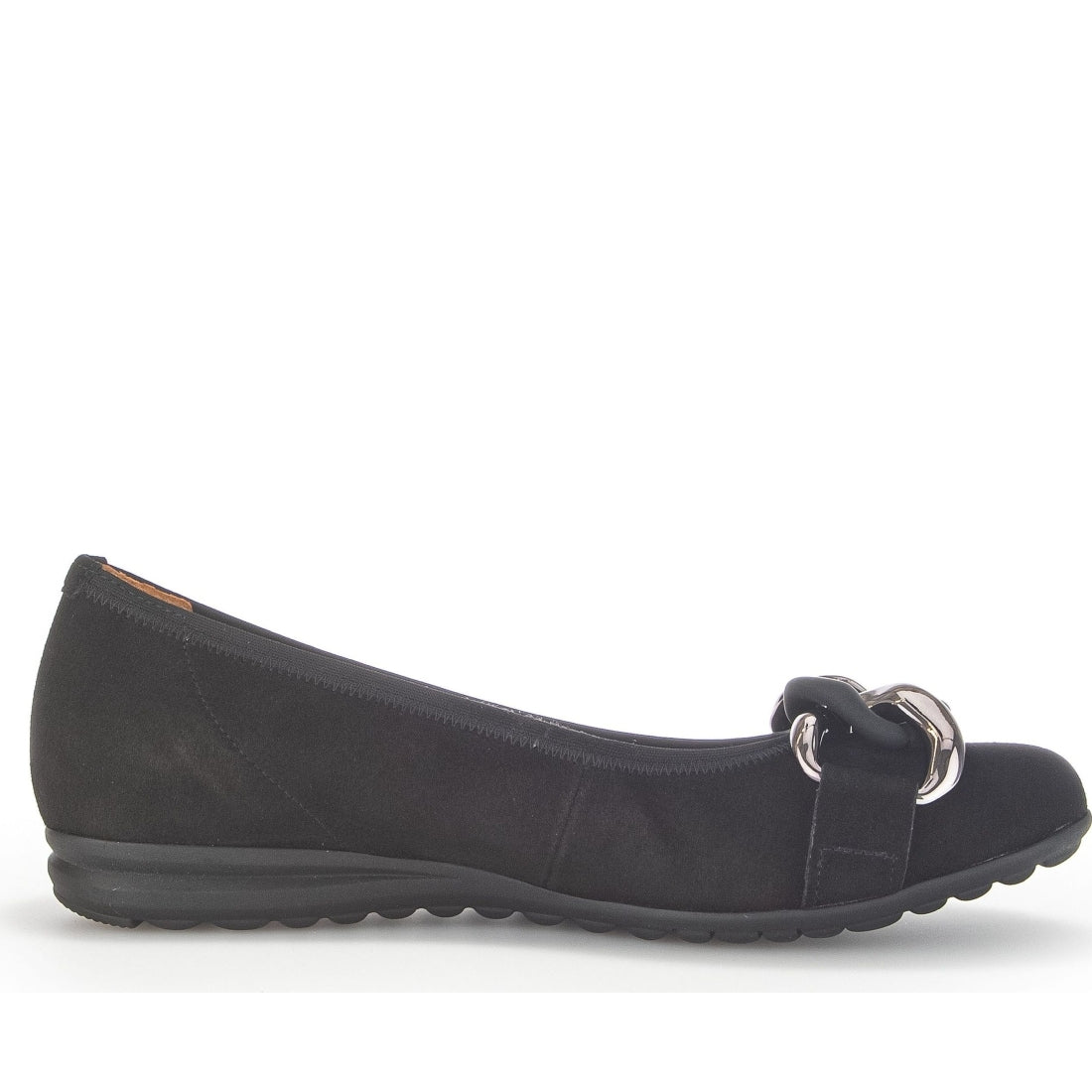 Gabor womens black casual closed ballerinas | Vilbury London