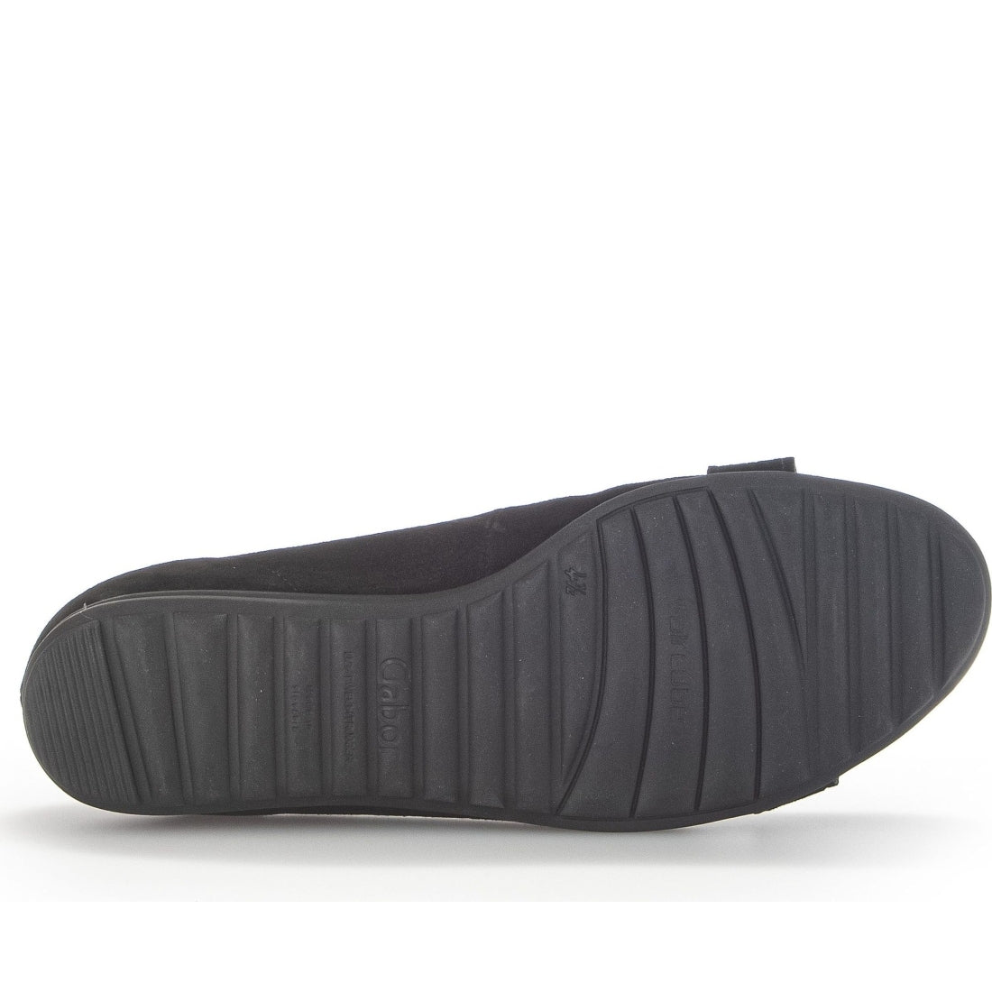 Gabor womens black casual closed ballerinas | Vilbury London