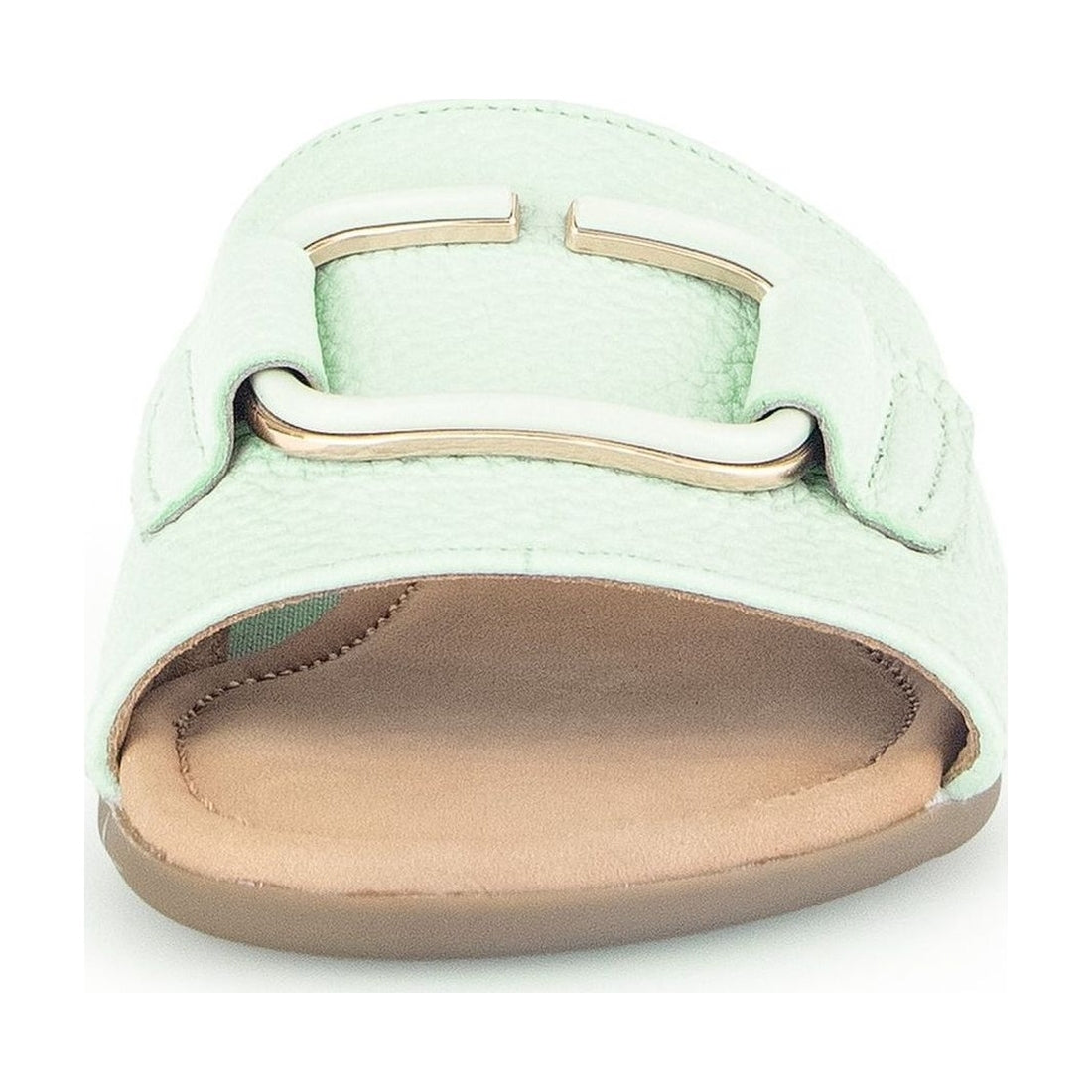 Gabor womens green casual open slippers | Vilbury London