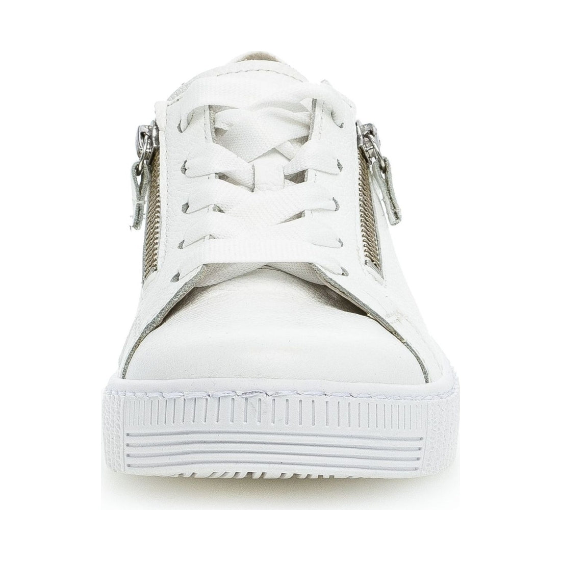 Gabor womens white leisure trainers | Vilbury London