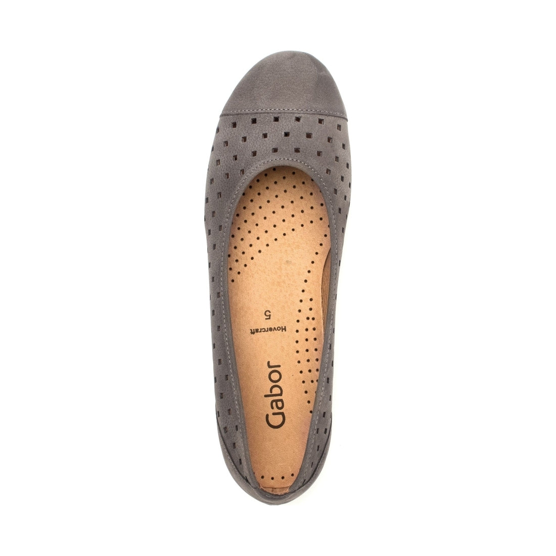 Gabor womens beige casual closed ballerinas | Vilbury London